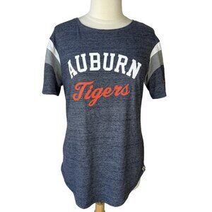 Under Armour Auburn Tigers Tshirt Medium Blue Short Sleeve Loose Fit Fanwear